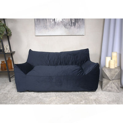 Fauteuil à billes surdimensionné 2 places avec accoudoirs Fila Velveteen