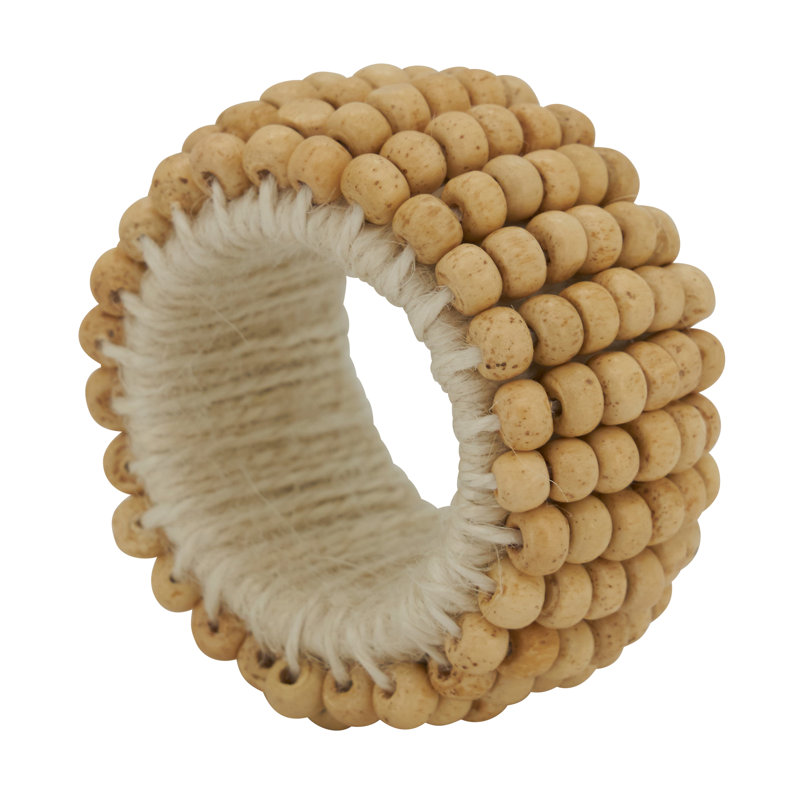 Napkin Ring Collection Wood Napkin Ring, Ivory