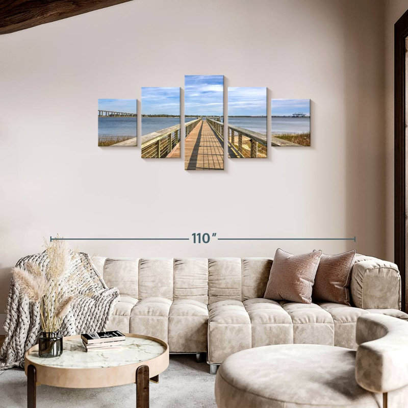 Aletra Daniel Island Pier, 34" H x 74" W