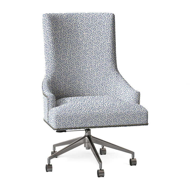 Chaise de travail Ashton, Perigold Elements - bleuet, Nails, Nickel
