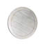 Table d'appoint ronde gris antique de style transitionnel pour salon, avec pied central orné, plateau spacieux et structure en bois d'ingénierie, dimensions : 66 x 66 x 69 cm