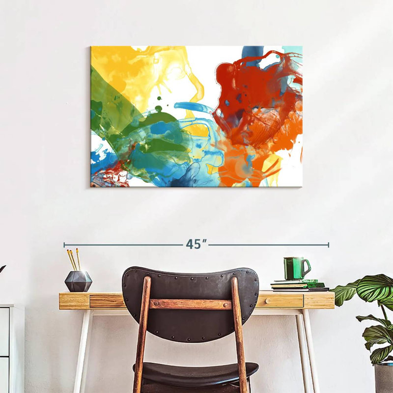 Avery Primary Abstract II, 24" H x 36" W
