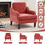 Fauteuil d'appoint rembourré en chenille Mordern And Chic Design-207484024