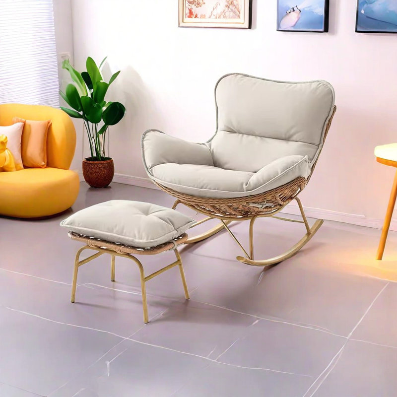 Chaise berçante Casual Home, Blanc