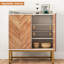 Buffet Buffet avec portes et base en métal