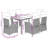 Dakota Fields 7 Piece Patio Dining Set With Cushions Gray Poly Rattan-97093435-97093433