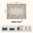 Floral Vintage Washable Beige 8X10 Area Rug with Non Slip Backing - Low Pile Durable Carpet for Living Room, Bedroom, Dining Room or Office Decor-1157535016