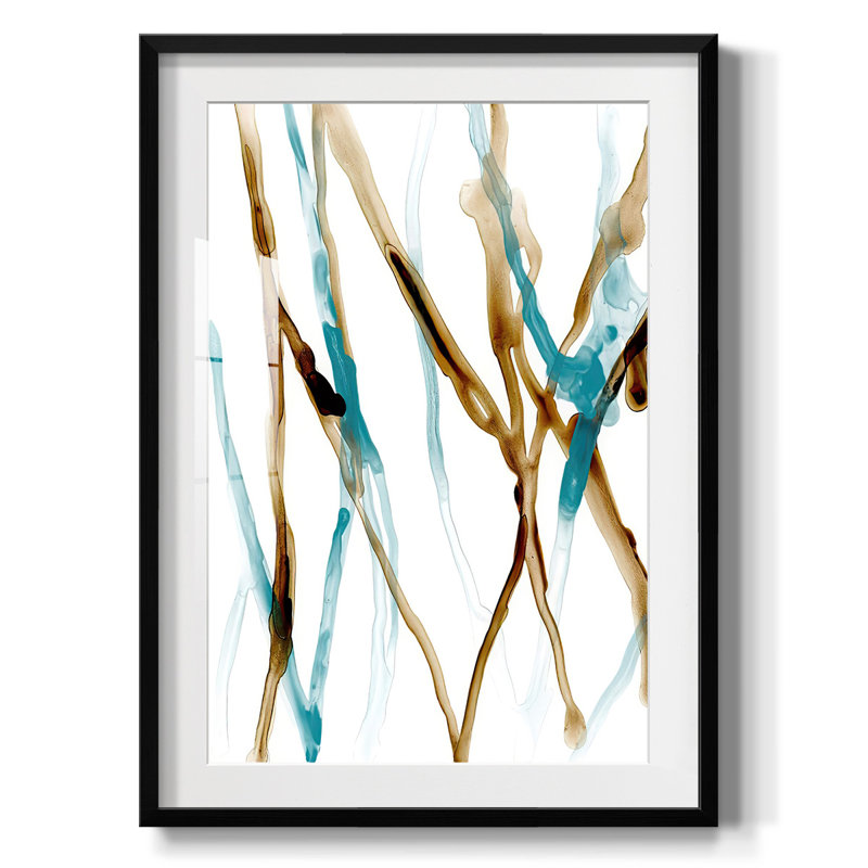 Runnel XVII - Impression encadrée, Noir, H 28,5 po x l 20,5 po