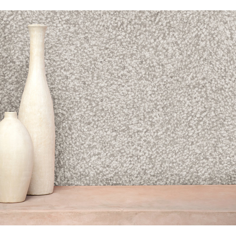 Rouleau de papier peint L 33 pi x l 20,5 po Sea Glass, Gris