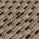 Ayres Mounted 1" x 2" Glass Mosaic Tile in Multi
