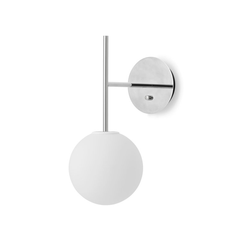 TR 1 - Light Armed Sconce, Polished Steel