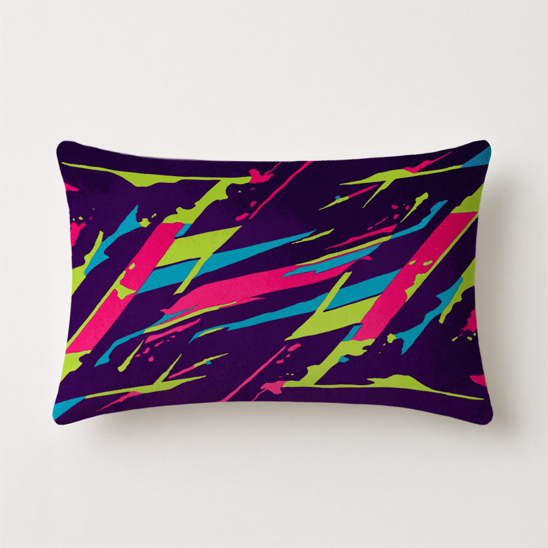 Prismatic Blaze Indoor And Outdoor Throw Pillow, Rectangle 18"H x 25"W