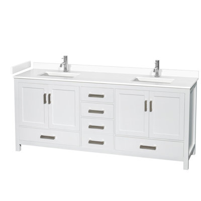 Sheffield 80" Double Bathroom Vanity Set