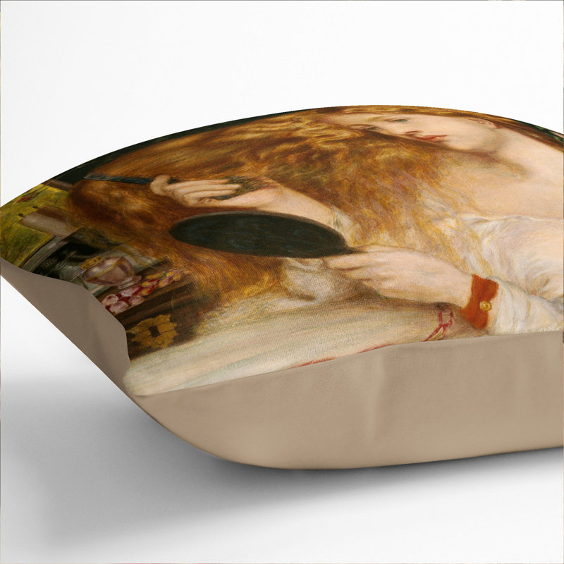 Lady Lilith Scatter Cushion with Filling, 55cm H x 55cm W x 20cm D, Stone