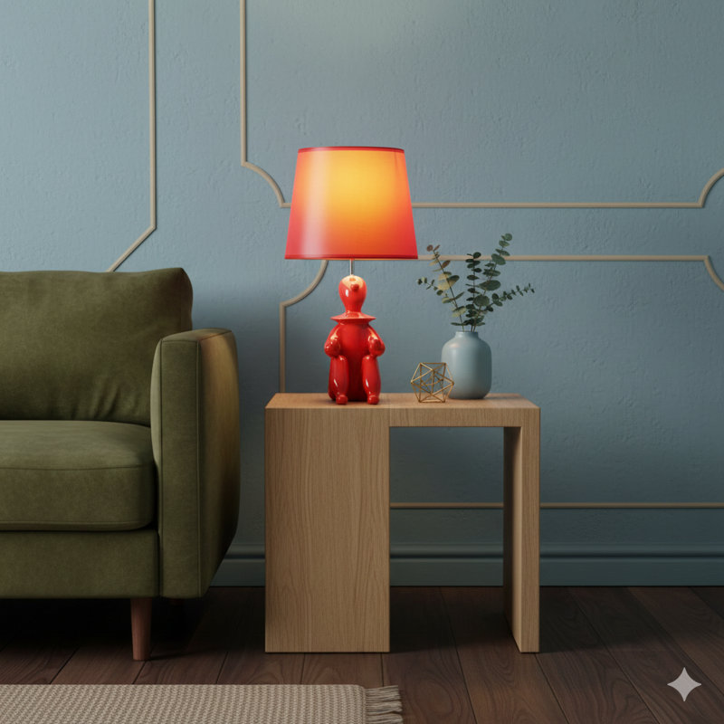 Lampe de table clown moderne 21,25 po