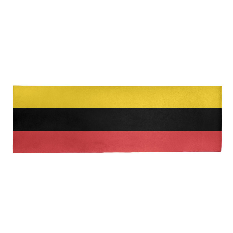 Tapis de zone rouge/noir, Tapis de couloir 2 pi 6 po x 8 pi