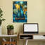 «Mystic Blue Viking Ship Dreamy Ethereal Mystical Rose Ocean Landscape», art mural-129144781