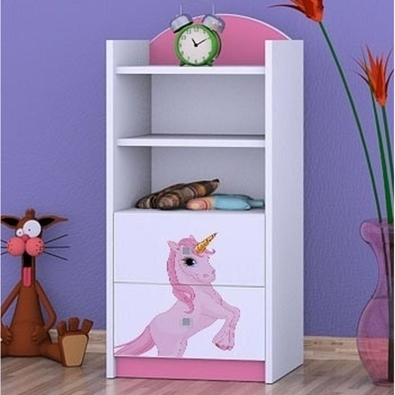 Theresa 96cm H X 45cm W Animals Kids Cube, Pink