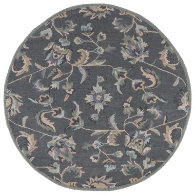 Tapis floral en laine touffeté à la main Arber Jardin