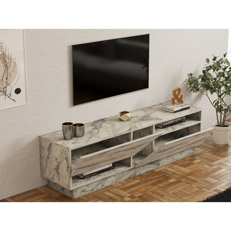Puqa Design TV Stand for TVs up to 70", Grey