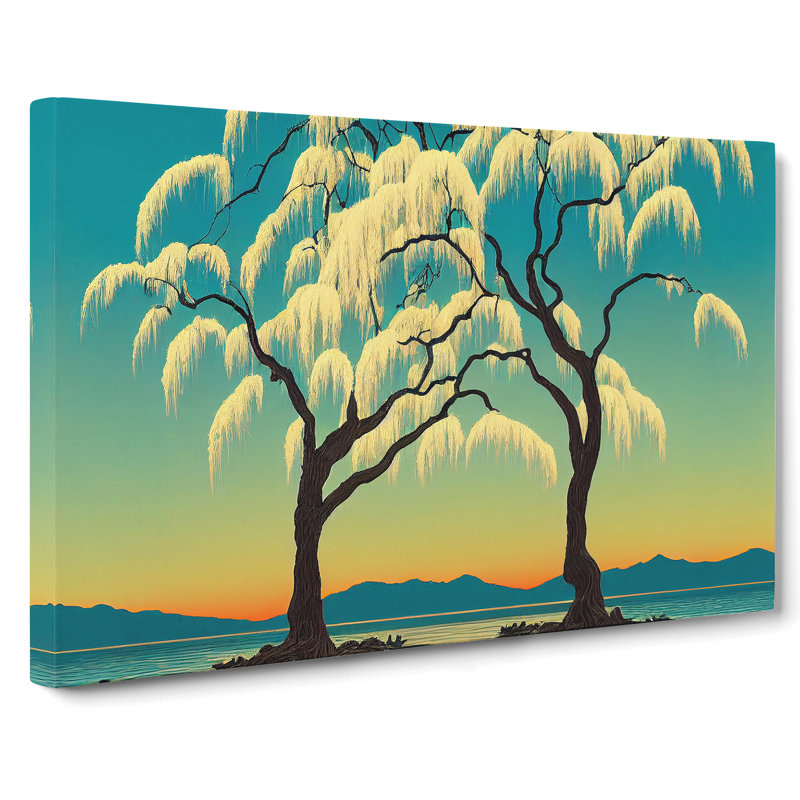 Superb Weeping Willow Trees - Wrapped Canvas