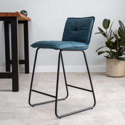 Peiffer Upholstered Bar Stool with Steel Frame
