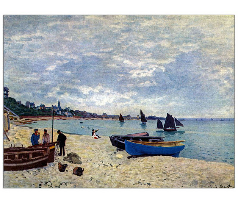 Claude Monet - Wrapped Canvas Painting, 60cm H x 80cm W x 1.8cm D