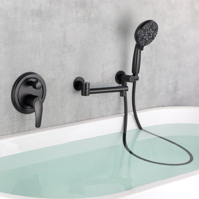 2 Function Shower System with Handheld Shower and Tub Spout