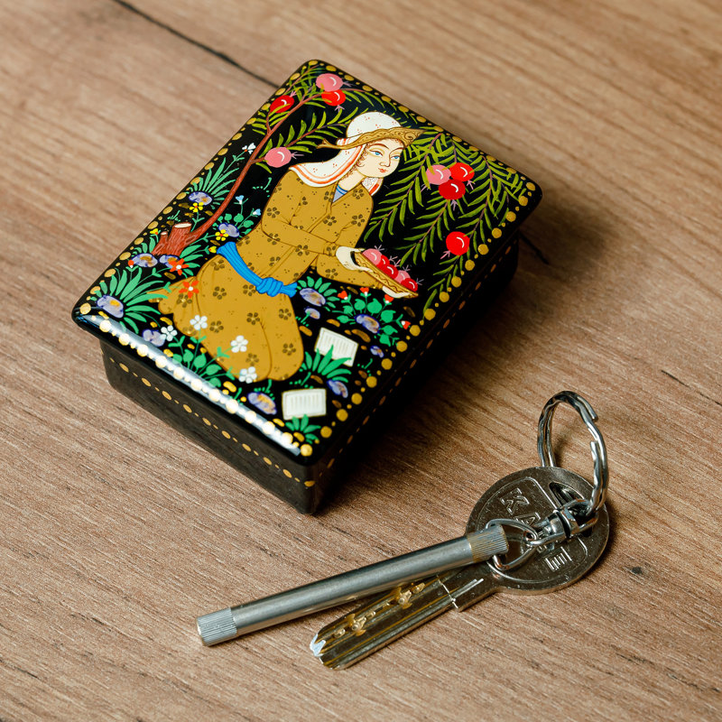Boîte à bijoux en bois Lameca