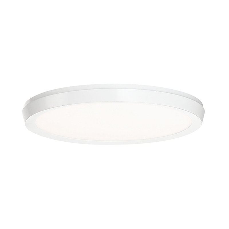 Argo Dimmable LED Flush Mount, Matte Black, 1.13" H x 11.38" W x 11.38" D, 3000K