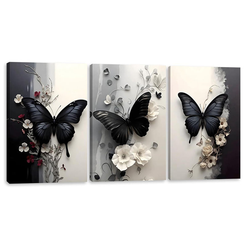 3 Piece Wrapped Canvas Print, 60 cm H x 40 cm W