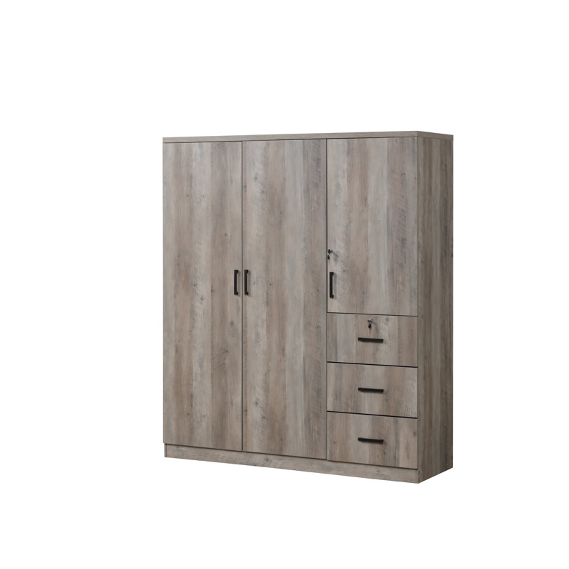 Krajewski Armoire, Stone Gray
