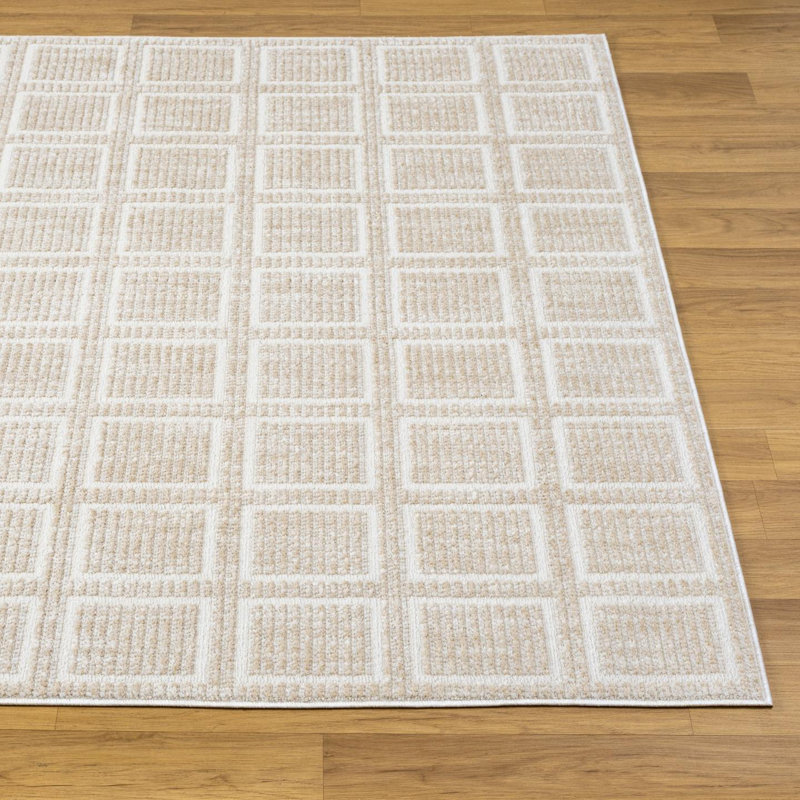 Tapis à motif géométrique moderne, Rectangulaire 8 pi x 10 pi