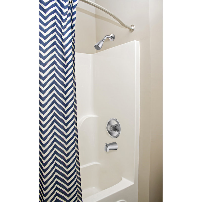 Bec de baignoire mural avec inverseur, Chrome poli