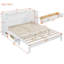 Grand lit escamotable grand avec grands tiroirs de rangement - Lit mural pliable blanc pour petits appartements et chambres d'amis-440675072