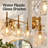 Three-Light Ripple Glass Shade Modern Vanity Lights for Bathroom