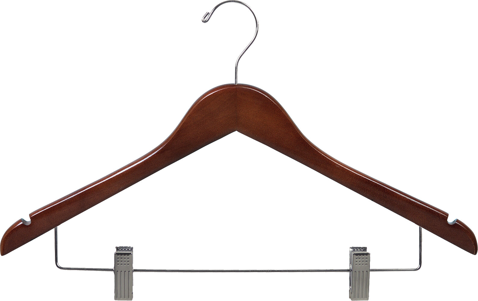 Rebrilliant Fretwell Plastic Hangers With Clips for Skirt/Pants