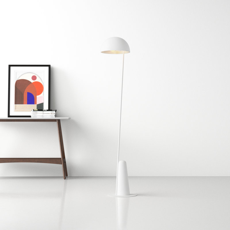 Iyanna 58.58'' Traditional Floor Lamp, White