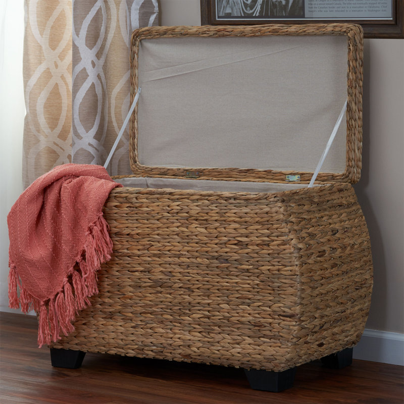 Natural Woven Box, Light Tan