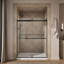 Levity Plus Less Sliding Shower Door, 77-9/16 In. H X 56-5/8 - 59-5/8 In. W, With 5/16 In.-Thick Crystal Clear Glass-131345641