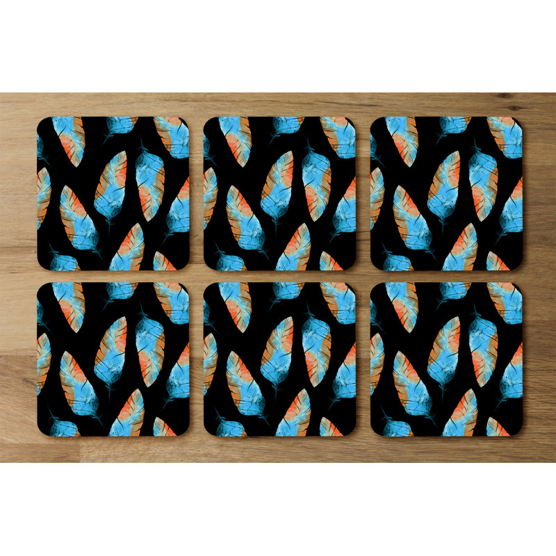 Square 6 Piece Coaster Set