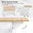 Fluted Kitchen Island with Drop Leaf-382546422