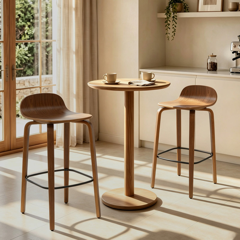 Tabouret de comptoir 27,16 po, Noyer