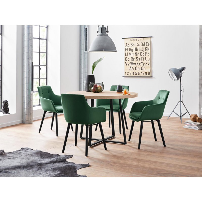Eyre Round Metal Base Dining Table