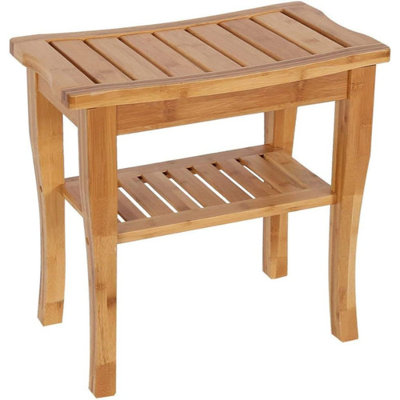 Table d'extérieur rectangulaire avec tablette inférieure