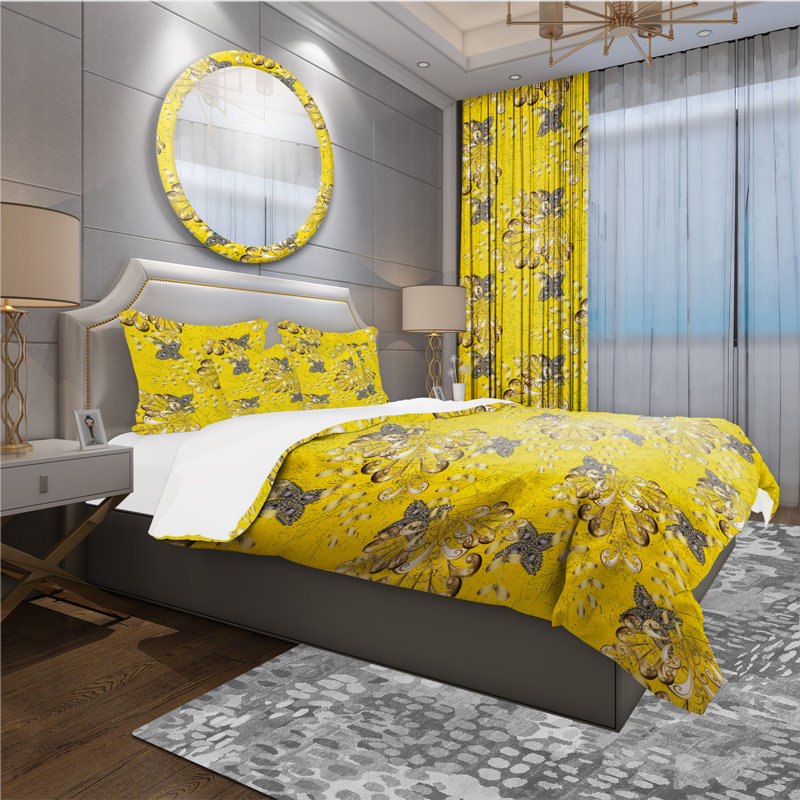 Abstract Illustration Texture - Contemporary Abstract Duvet Cover Set - Microfiber Polyester