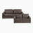 Ensemble de salon en microfibre 2 pièces Occeus-1391420186