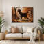 Dogs Irish Setter Black Metal Wall Art-1802696263