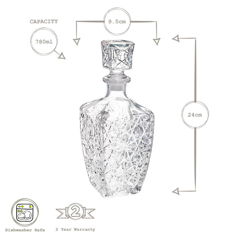 Dedalo Whisky Decanter & Glasses
