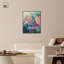 Toile abstraite abstraite avec art floral-110303011-110303009